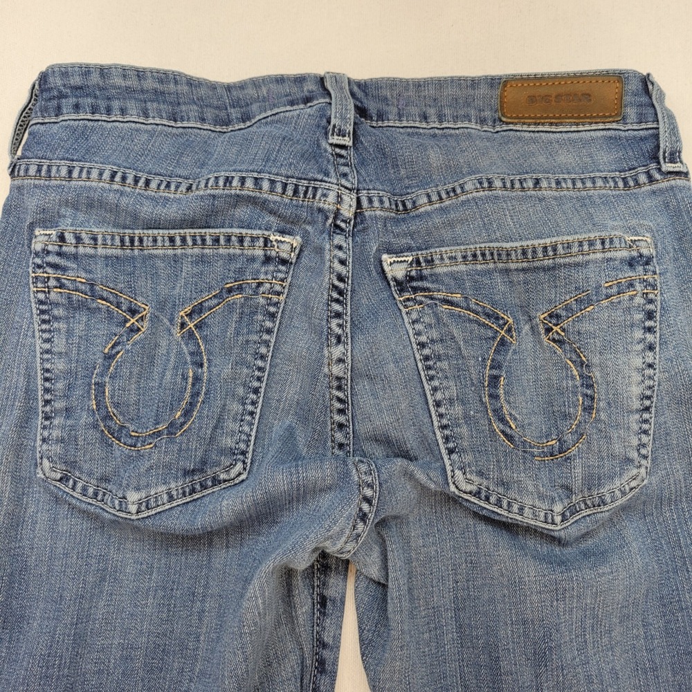 Big Star Maddie Bootcut Jeans Womens 26R Blue Denim Mid Rise Stretch - Picture 3 of 15